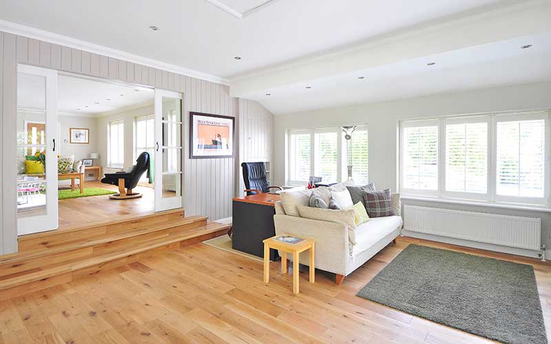 Ahşap Parkeli Salon Tasarımı